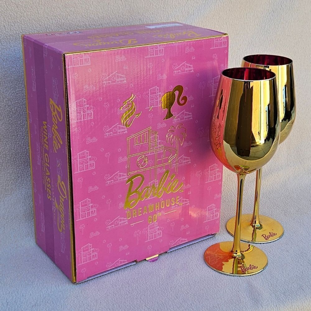 Barbie x Dragon Dreamhouse Wine Glasses - Set of 2